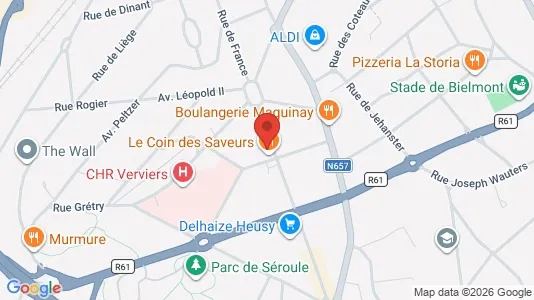 Apartments for rent i Verviers - kort over placeringen