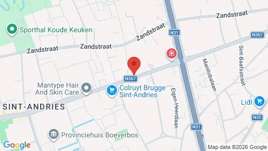 Apartments for rent i Brugge - kort over placeringen