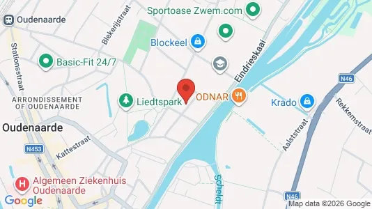 Apartments for rent i Oudenaarde - kort over placeringen