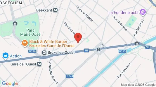 Apartments for rent i Brussels Anderlecht - kort over placeringen