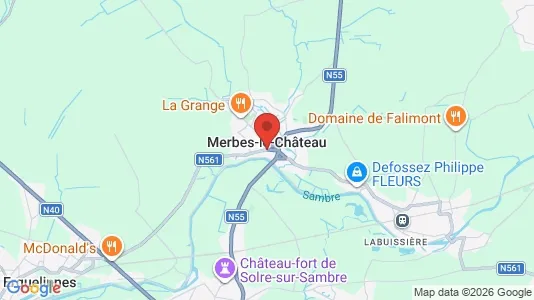Houses for rent i Merbes-le-Château - kort over placeringen