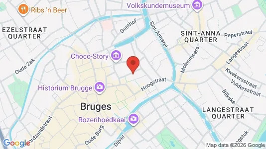 Apartments for rent i Brugge - kort over placeringen