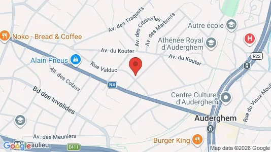 Apartments for rent i Brussels Oudergem - kort over placeringen
