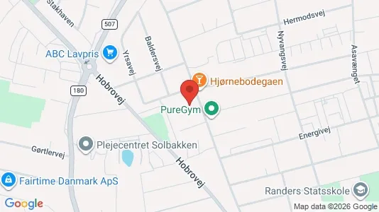Apartments for rent i Randers NV - kort over placeringen