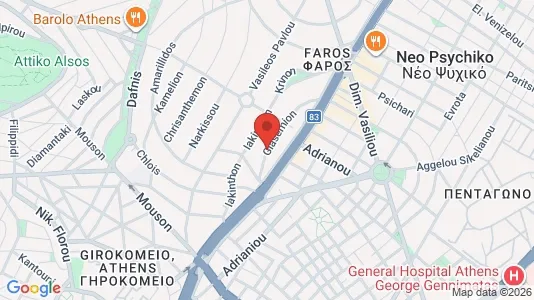 Apartments for rent i Filothei-Psychiko - kort over placeringen