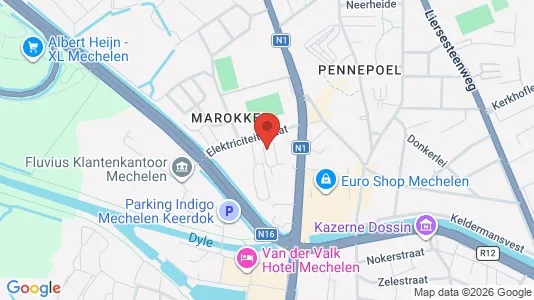 Apartments for rent i Mechelen - kort over placeringen