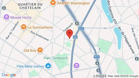 Apartments for rent i Brussels Elsene - kort over placeringen