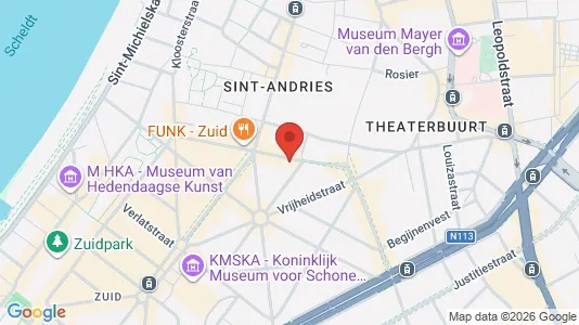 Apartments for rent i Stad Antwerp - kort over placeringen