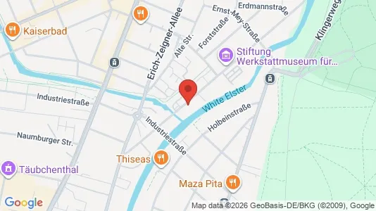 Apartments for rent i Leipzig - kort over placeringen