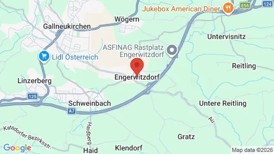 Apartments for rent i Engerwitzdorf - kort over placeringen