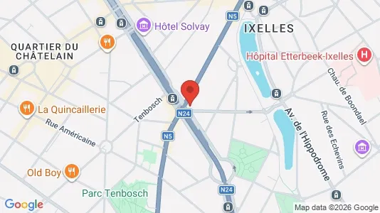 Apartments for rent i Brussels Elsene - kort over placeringen