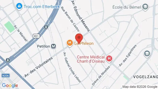 Apartments for rent i Brussels Sint-Pieters-Woluwe - kort over placeringen