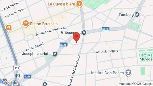 Apartments for rent i Brussels Sint-Lambrechts-Woluwe - kort over placeringen