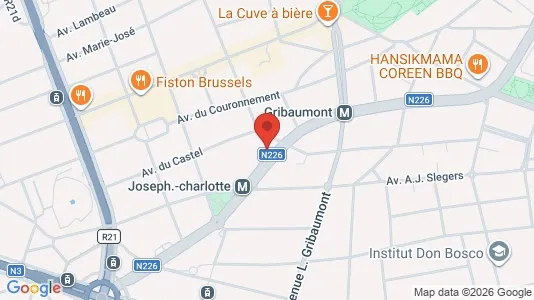 Apartments for rent i Brussels Sint-Lambrechts-Woluwe - kort over placeringen