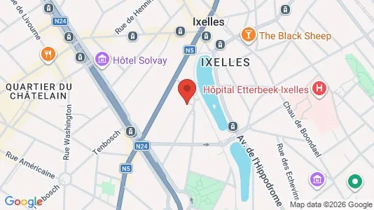 Apartments for rent i Brussels Elsene - kort over placeringen