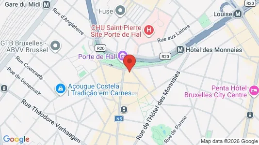 Apartments for rent i Brussels Sint-Gillis - kort over placeringen