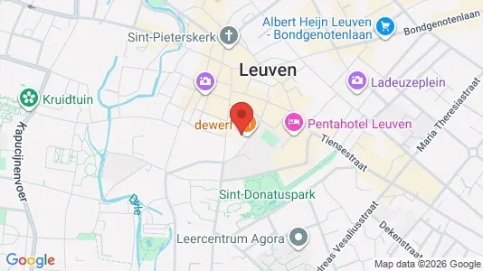 Apartments for rent i Leuven - kort over placeringen