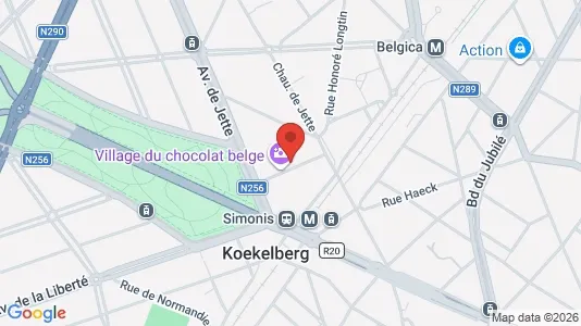 Apartments for rent i Brussels Koekelberg - kort over placeringen