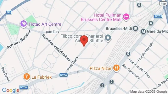 Apartments for rent i Brussels Anderlecht - kort over placeringen