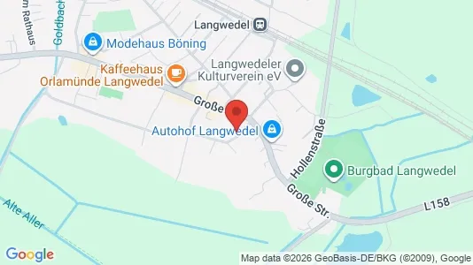 Apartments for rent i Verden - kort over placeringen