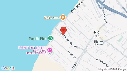 Apartments for rent i Patras - kort over placeringen