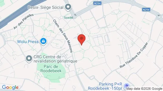 Apartments for rent i Brussels Sint-Lambrechts-Woluwe - kort over placeringen
