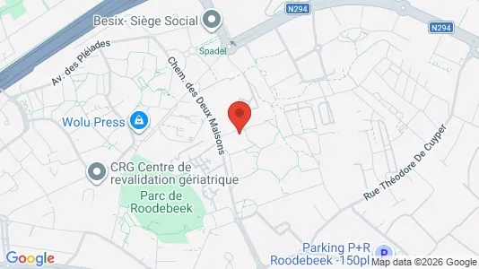 Apartments for rent i Brussels Sint-Lambrechts-Woluwe - kort over placeringen