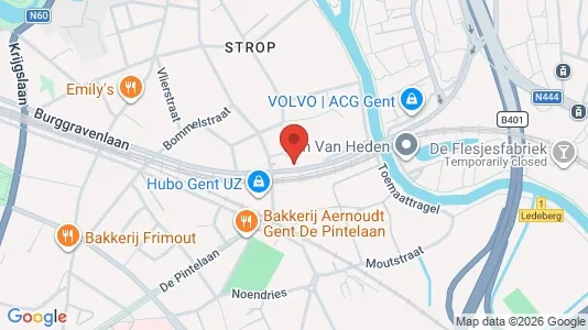Apartments for rent i Stad Gent - kort over placeringen