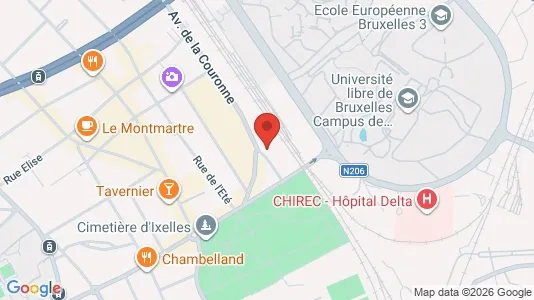 Apartments for rent i Brussels Elsene - kort over placeringen