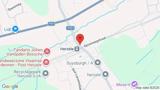 Apartments for rent i Herzele - kort over placeringen