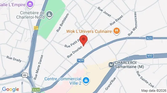 Apartments for rent i Charleroi - kort over placeringen