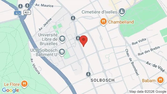Apartments for rent i Brussels Elsene - kort over placeringen