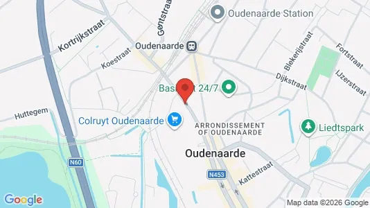 Apartments for rent i Oudenaarde - kort over placeringen