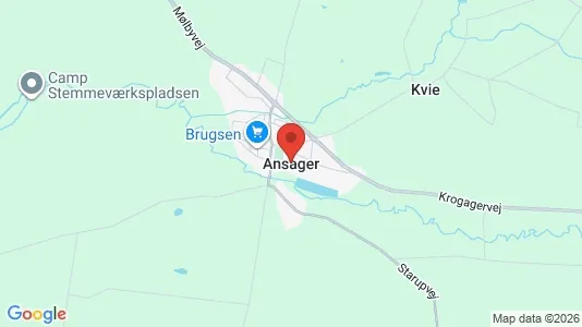Apartments for rent i Ansager - kort over placeringen