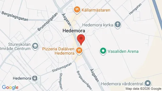 Apartments for rent i Hedemora - kort over placeringen