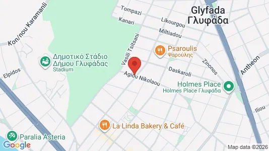 Apartments for rent i Glyfada - kort over placeringen