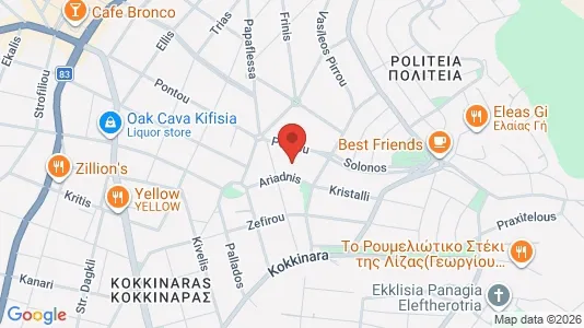 Apartments for rent i Kifisia - kort over placeringen