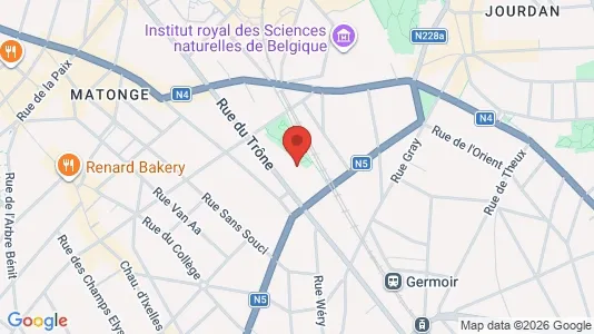 Apartments for rent i Brussels Elsene - kort over placeringen