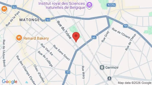 Apartments for rent i Brussels Elsene - kort over placeringen