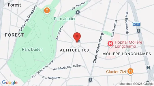Apartments for rent i Brussels Vorst - kort over placeringen