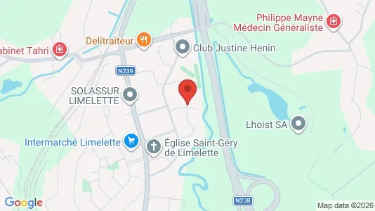 Apartments for rent i Ottignies-Louvain-la-Neuve - kort over placeringen