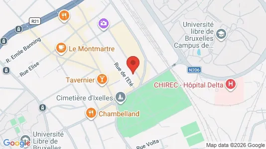 Apartments for rent i Brussels Elsene - kort over placeringen
