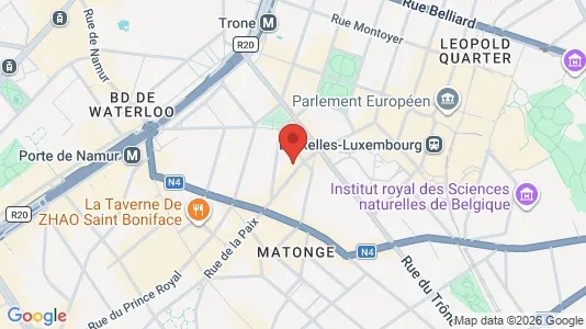 Apartments for rent i Brussels Elsene - kort over placeringen