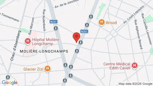 Apartments for rent i Brussels Vorst - kort over placeringen