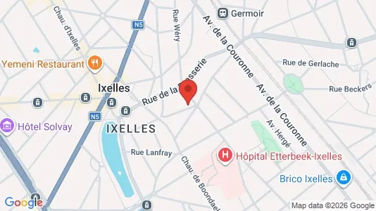 Apartments for rent i Brussels Elsene - kort over placeringen