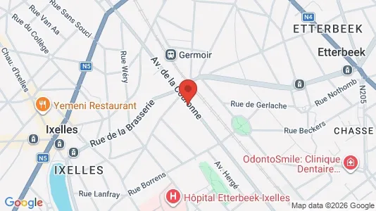 Apartments for rent i Brussels Elsene - kort over placeringen