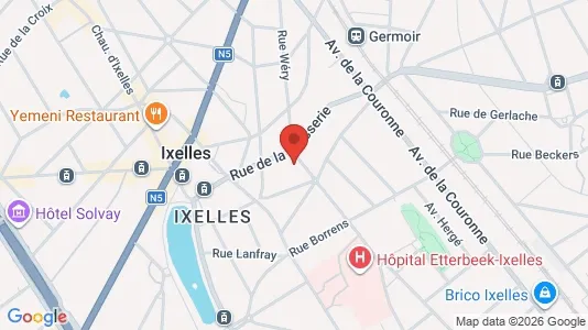 Apartments for rent i Brussels Elsene - kort over placeringen
