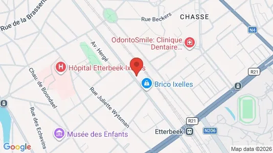 Apartments for rent i Brussels Elsene - kort over placeringen