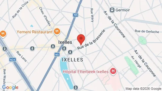 Apartments for rent i Brussels Elsene - kort over placeringen