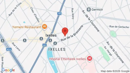 Apartments for rent i Brussels Elsene - kort over placeringen